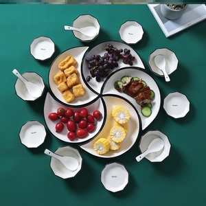 碗盘造型摆盘水果盘花式新款花瓣餐厅拼盘餐具组合创意家用碗碟