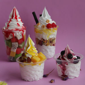 仿真圣代冰淇淋模型冻酸奶雪糕模型草莓哈密瓜甜品冷饮食品可定制