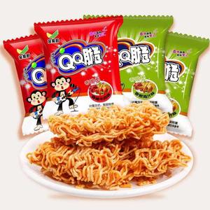 新款qq脆干脆面欢乐时光方便面 干吃自由自在干吃面 怀旧休闲零食