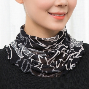 秋天围巾女气质百搭围勃套女脖套冬季女式假领围勃套女脖套领围脖