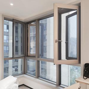 无锡断桥铝合金平开内开内倒平移别墅钢化玻璃阳光房封阳台窗定制