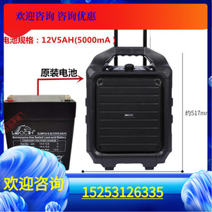 飞利浦sd75/93广场舞音响电池12v5000ma拉杆音响电瓶12v5ah
