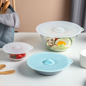 硅胶保鲜盖食品级密封盖防漏盖万能家用碗盖子圆形多功能通用盖