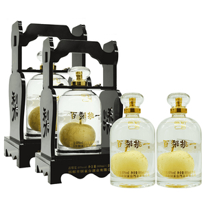 百梨挑一酒40度木礼盒900(含梨)梨酒网红酒河北邯郸特产酒正品