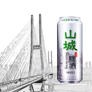 重庆啤酒山城冰爽啤酒500ml*12罐装整箱装