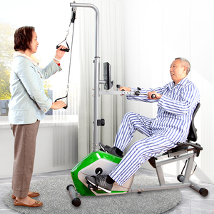 卧式健身车家用康复训练器材偏瘫上下肢康复脚踏车老人锻炼自行车