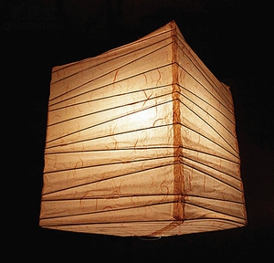 四方形纸灯笼吊灯罩餐厅酒店居家节日活动装饰灯罩灯具纯手工民宿