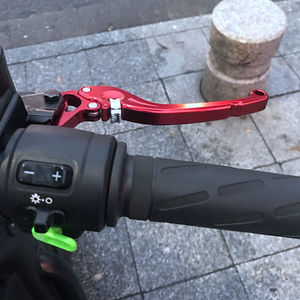 适用五羊本田电动车u一be配件双碟刹牛角电摩改装刹车手柄手把杆1