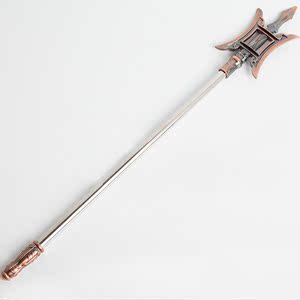 方天画戟金属塑料木质模型三国演义吕布武器兵器枪头儿童小孩玩具