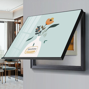 现代简约电表箱装饰画遮挡电闸盒多媒体开关个性小清新北欧风挂画