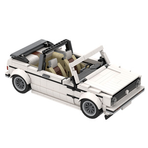 砖友moc-26778大众高尔夫mk1敞篷款白色兼容乐高积木汽车玩具模型