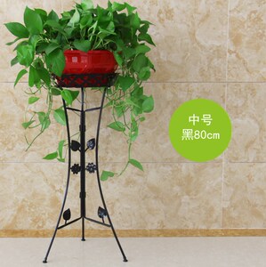 单层新中式铁架子植物架美式铁质韩式绿箩铁子花架铁艺时尚落地式