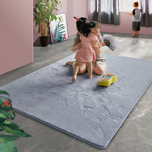 地毯客厅短绒沙发茶几地垫加厚免洗大面积满铺卧室可机洗儿童跳毯