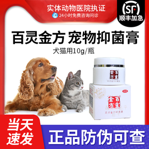 百灵金方抑菌膏白及膏宠物犬猫皮肤创伤外用消炎伤口感染术后愈合