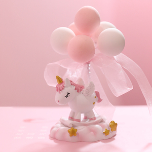 ins风少女心独角兽房间装w饰小摆件创意汽车内饰品摆件女居家饰品