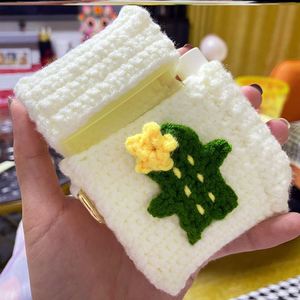 手工编织烟盒套小恐龙屁屁毛线diy材料包针织香烟盒送男朋友礼物