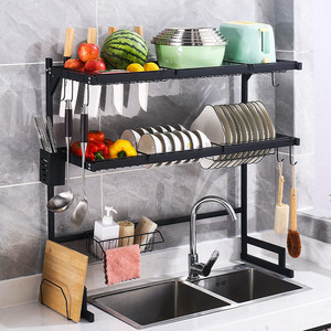 厨房水槽置物架台面碗盘收纳架多功能洗碗架水池上放碗碟架沥水架