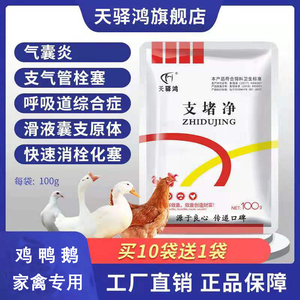 兽用家禽鸡药支堵净 气囊炎咳嗽鸡鸭鹅鸽禽药 禽药化痰支气管兽药