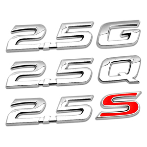 适用于丰田凯美瑞2.5G车标改装2.5Q 2.5S排量标金属后尾箱标车贴