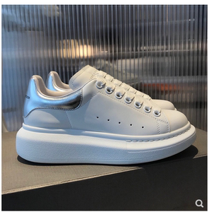 银色尾.2021夏季新款麦昆百搭小白鞋女爆款百搭厚底情侣款板鞋女