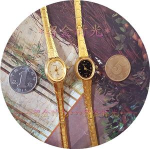 21新库存shaou/沙鸥牌椭圆 镀金超小款进口芯石英手链女手表