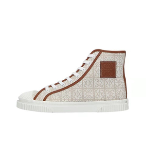 罗意威loewe鞋子女2022新款经典简约运动帆布鞋anagram高帮休闲