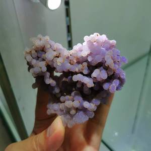 印尼 玛瑙水晶 紫色葡萄玛瑙 矿物教学标本 原石 紫色玛瑙 收藏