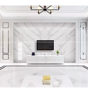 中式背景墙瓷砖爵士白