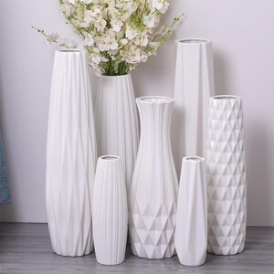 白色花瓶大号现代简约
