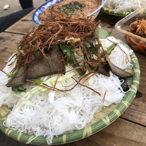 云南特产傣族美食撒苤撒撇原料牛苦肠粉 黑苦粉傣味撒苤德宏5人付款