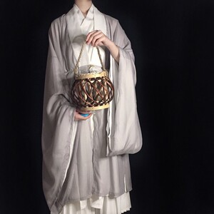 墨晨烟雨明华堂明制汉服汉服【拾缘】男女同款纯色明制披风/唐制