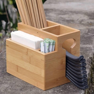 双筒竹制筷子筒