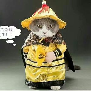 搞怪猫咪衣服宫廷后宫皇上衣服宠物狗狗皇帝格格萌版甄嬛传直立装