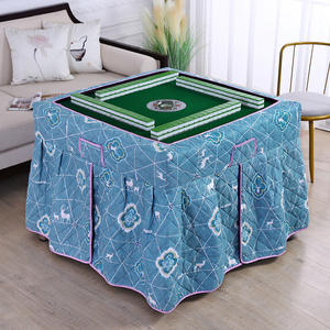 加厚麻将桌烤火被罩 自动麻将机桌布罩套 夹棉电烤火炉取暖围布