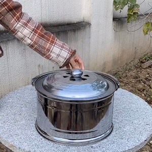 【昇业】烤火盆 烤火炉 加厚木炭火盆 手提烤火盆 家用户外碳烤火