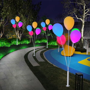 LED网红七彩发光气球灯户外防水太阳能商场景观节日装饰公园亮化