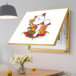 日式招财猫电表箱装饰画免打孔挂画遮挡配电箱总开关电闸创意壁画