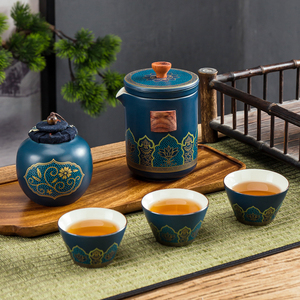 办公室茶壶茶杯一体简易单人功夫茶具小套装精致1人泡茶器迷你
