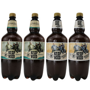 雪松树进口啤酒1.35升*3桶原装俄罗斯黄啤鲜啤纯生未过滤精酿酒