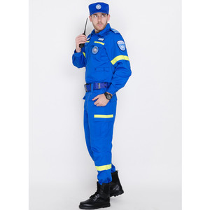 夏季新款蓝天救援服公益消防战斗山地应急救援队服装消防服防静电