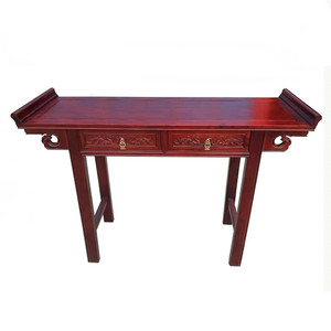 财神佛台家用供桌条案翘头贡品仿古中式客厅供台实木桌子新款香几