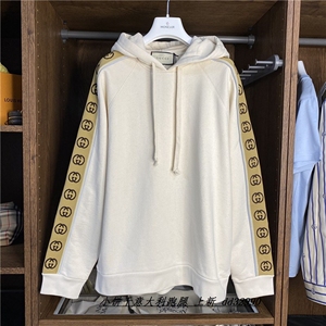 gucci/古驰上衣女白色猫头古驰休闲长袖宽松卫衣