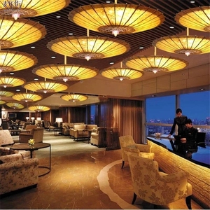 装饰吊顶油纸伞复古怀旧风中式火锅店饭店茶楼餐厅吊顶装饰