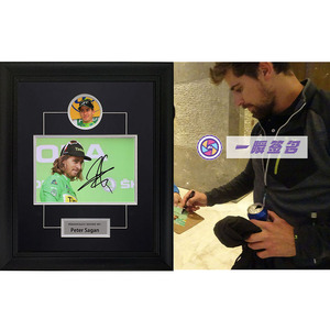 uci公路车 三连冠军 彼得萨根 萨甘 亲笔签名 照片 裱框 一瞬签名