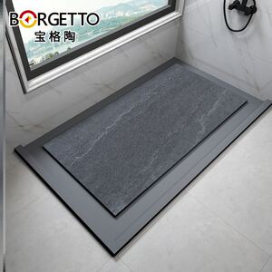 踏板踏垫踏脚通体卫生间凹凸厕所淋浴房垫脚石仿大理石底板洗澡间