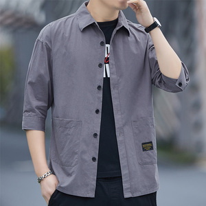 夏天工作服男薄款