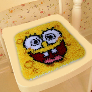 承颜毛线绣坐垫地毯绣电脑椅段段绣儿童座椅垫立体十字绣车垫门垫