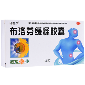 葵花药业布洛芬缓释胶囊止疼片痛经药止疼止痛药大人退烧发烧药