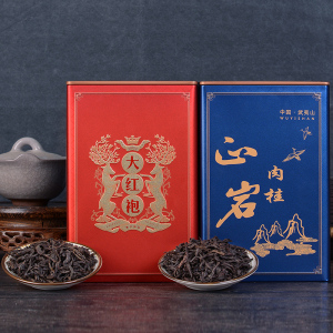 大红袍金奖肉桂高端500g正岩特级茶叶正宗武夷山岩茶罐装礼盒装