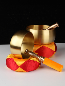 日式铜磬纯铜引磬佛音大磬打击乐器佛家钵盂铜罄修行钵台湾黄铜庆